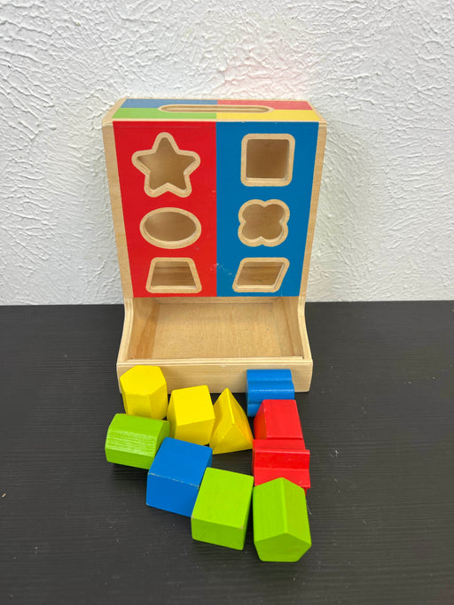 secondhand Melissa & Doug Color Blocks Wooden Shape Sorter