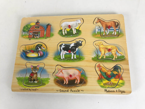 secondhand Melissa & Doug Puzzle Bundle, - Sound Puzzles