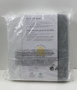 Shop Burt's Bees Baby Organic Cotton Jersey Fitted Crib Sheet, 2 Pack, Grey/White at GoodBuy Gear