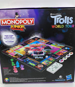 secondhand Hasbro Monopoly Junior Trolls World Tour Edition