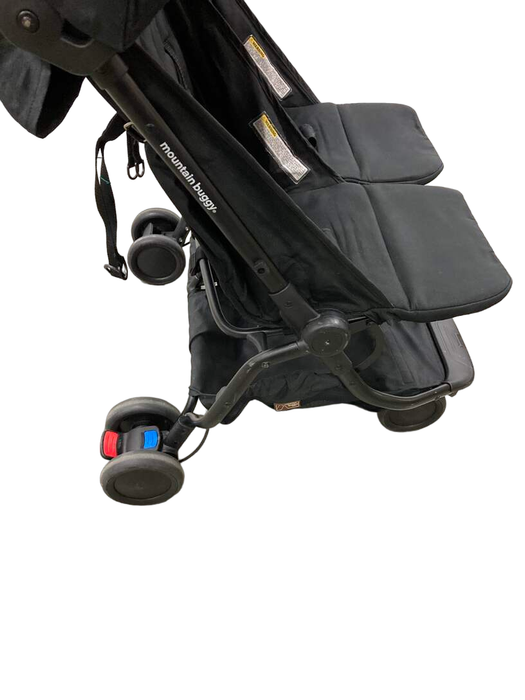 secondhand Mountain Buggy Nano Duo Stroller, 2017, Black