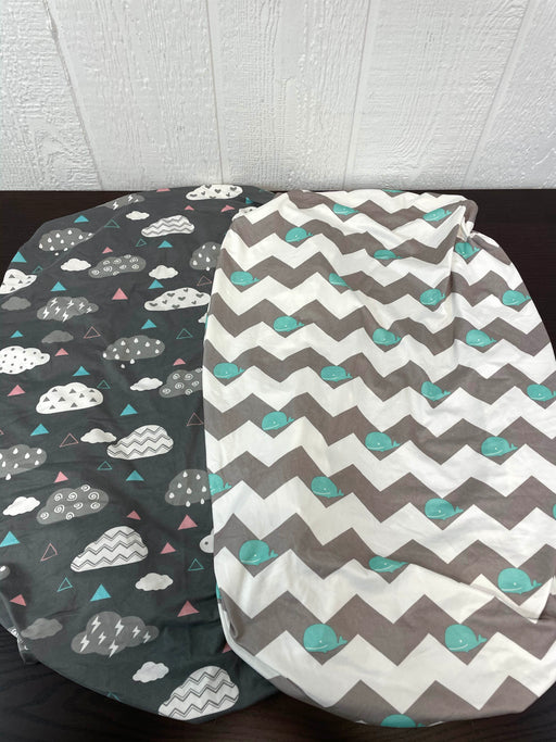 used BUNDLE Fitted Mini Crib Sheets