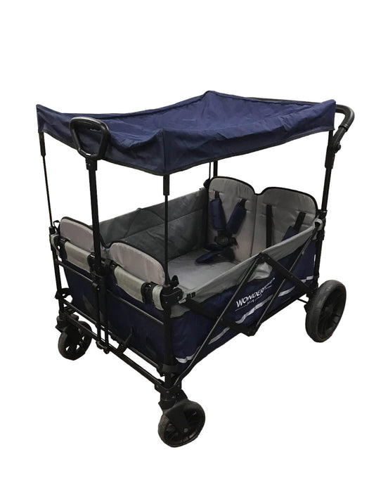 used Wonderfold X4 Push & Pull Quad Stroller, 2021, Navy