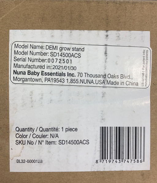 secondhand Nuna Demi Grow Bassinet Stand