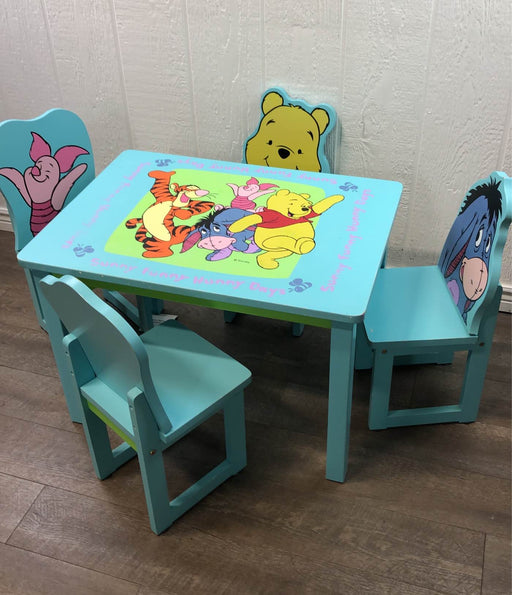 secondhand PJ Toys Winnie The Pooh Table And Chairs