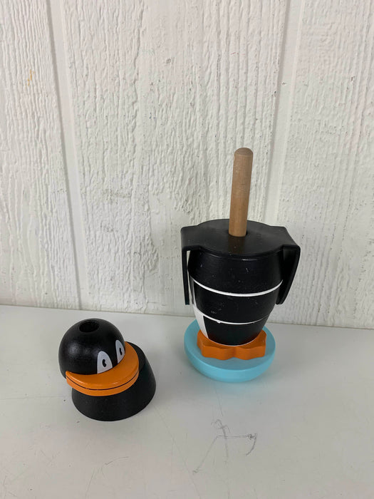 secondhand Wooden Penguin Stacker Toy