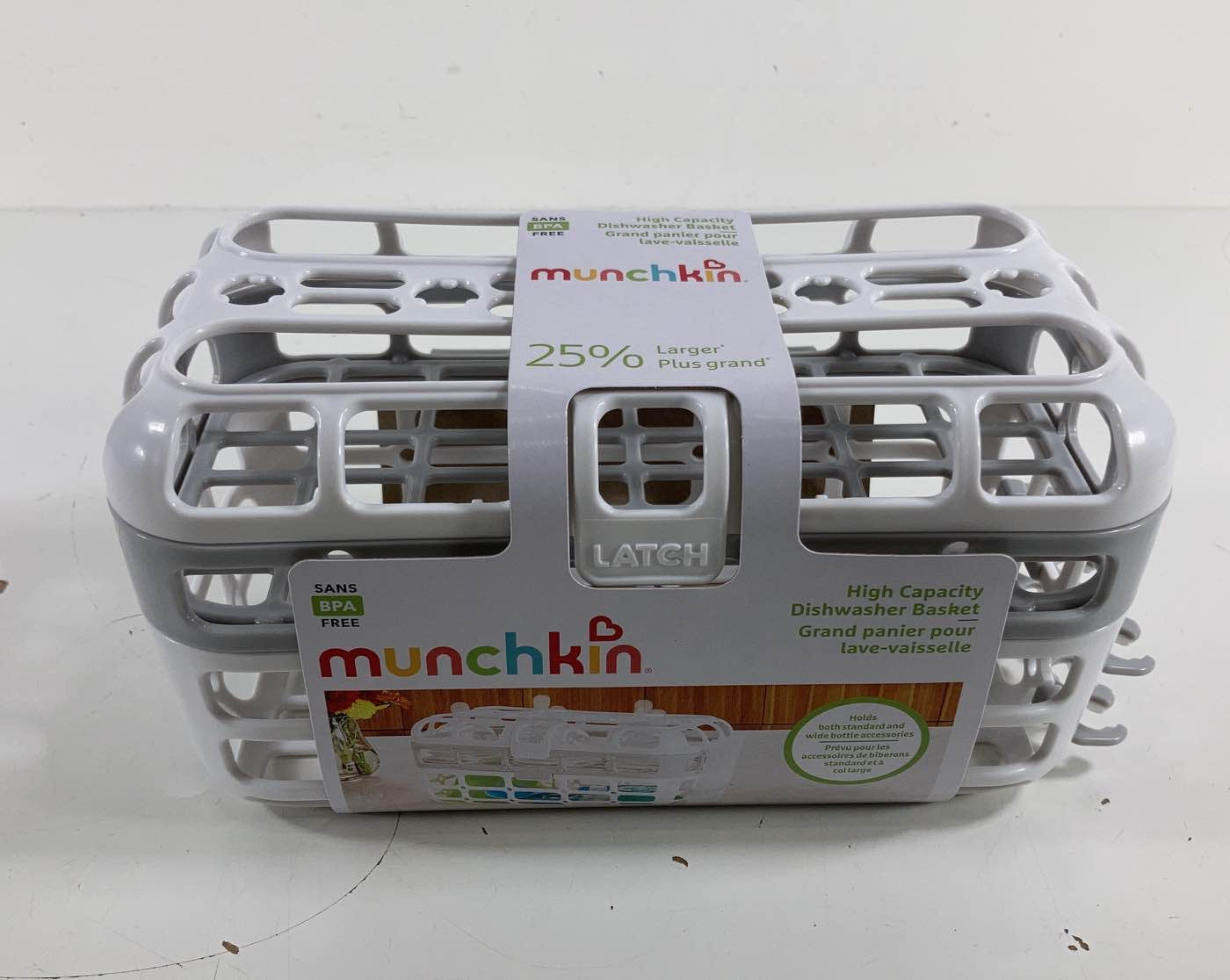 Munchkin® High Capacity Dishwasher Basket, 1 Pack, Grey