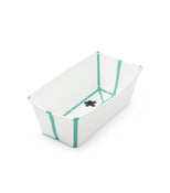 used Stokke Flexi Bath Foldable Baby Bathtub, White Aqua, Regular