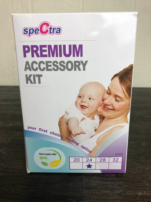 used Spectra Baby 24mm Premium Breast Pump Accessory Kit