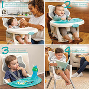 used Infantino Grow-with-Me 4-in-1 Convertible High Chair