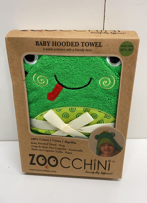 used Zoocchini Hooded Towel, Frog