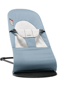 used BabyBjorn Bouncer Balance, Blue/Gray, Black Frame