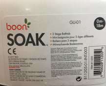 Shop Boon Soak 3-Stage Bathtub, Grey at GoodBuy Gear