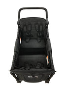 Wonderfold W4 Elite Stroller Wagon, Volcanic Black, 2022, With Double Sided Snack & Activity Tray