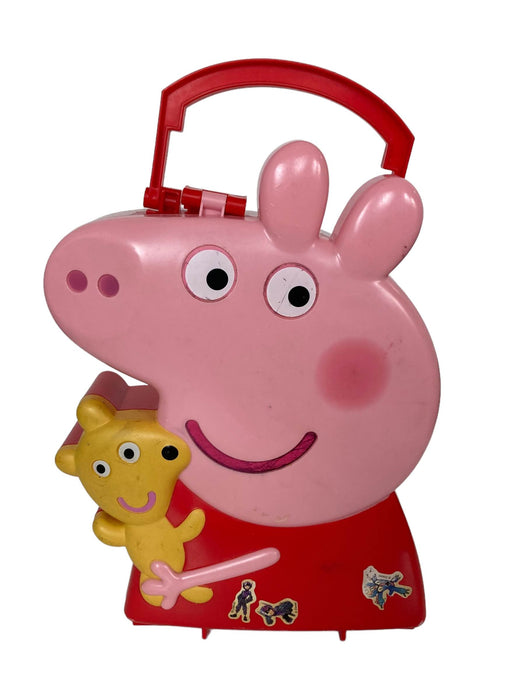 used Peppa Pig Carry Along Friends Storage Case