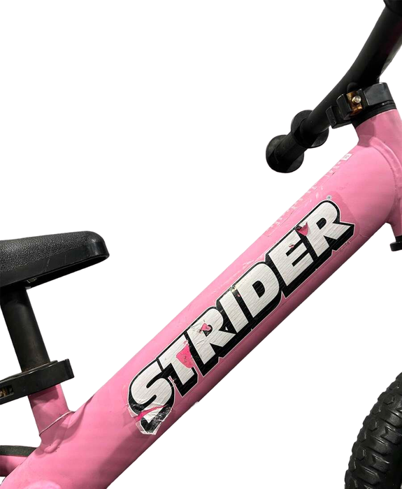 secondhand Strider Balance Bike 12” Classic, Pink