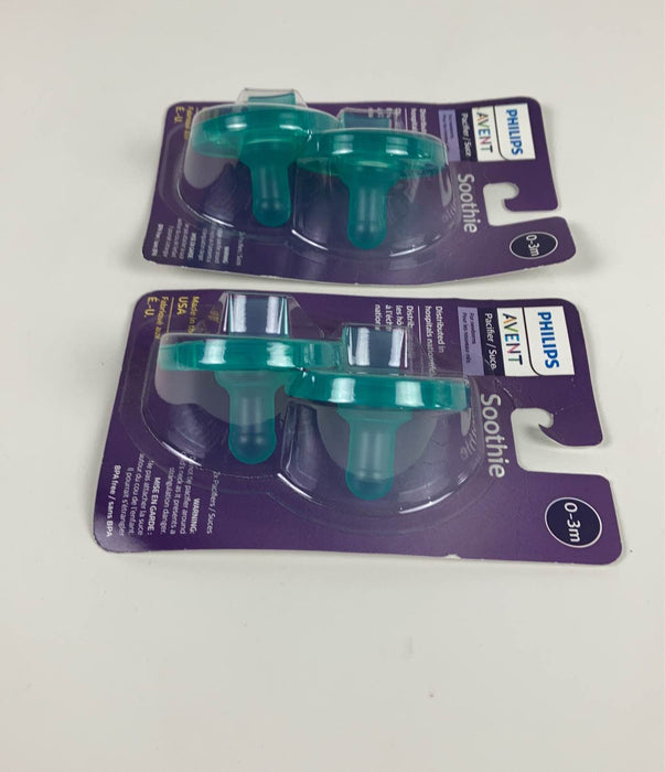 secondhand Philips Avent Soothie Pacifiers, 0-3 Months, 4-Pack