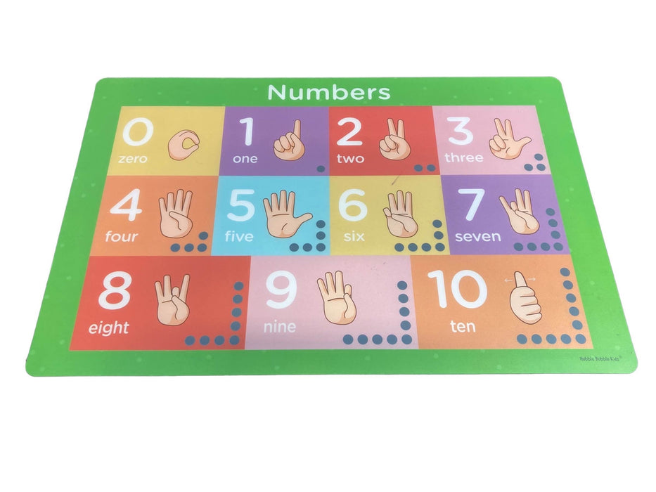 Shop Hubble Bubble ASL Kid’s Placemats at GoodBuy Gear
