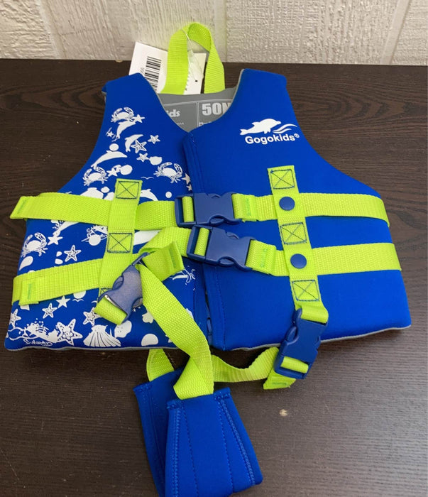 used Gogokids Swim Vest Life Jacket, -Size Small (Ages 3-4)