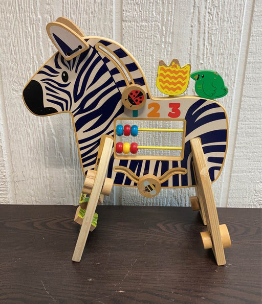 secondhand Manhattan Toy Safari Zebra Wooden Toddler Activity Toy