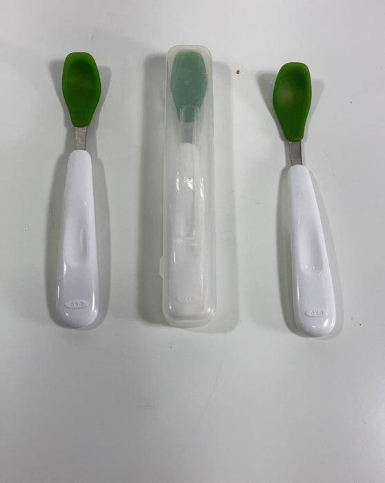 Shop BUNDLE Feeding Accessories, Oxo Tot Spoons With Case at GoodBuy Gear