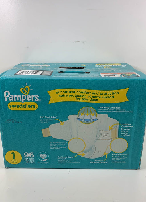 secondhand Pampers Swaddlers Diapers, Size 1-HIDDEN PHOTO LOCATION 5/13