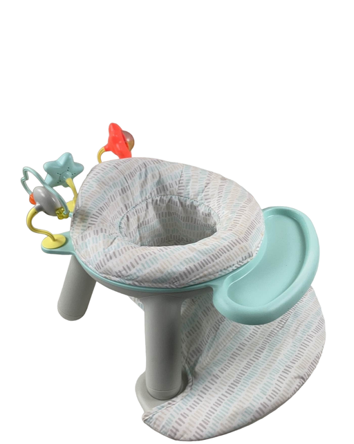 used Skip Hop 2-in-1 Sit-up Activity Baby Chair, Silver Cloud Lining