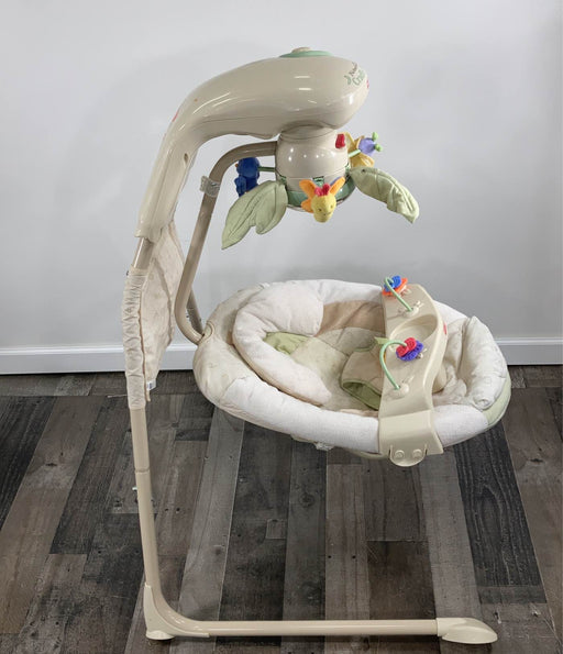 secondhand Fisher Price Nature’s Touch Baby Papasan Cradle Swing