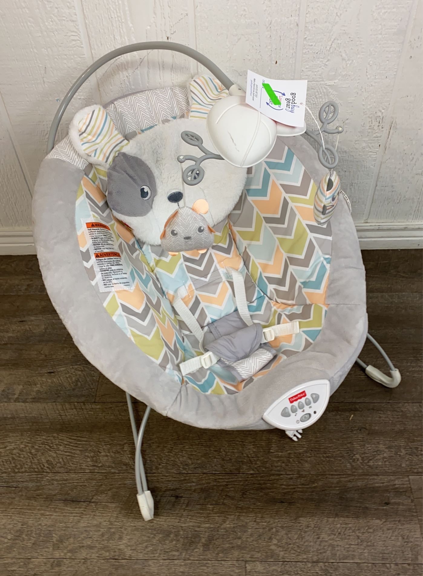 Calming vibrations hot sale bouncer