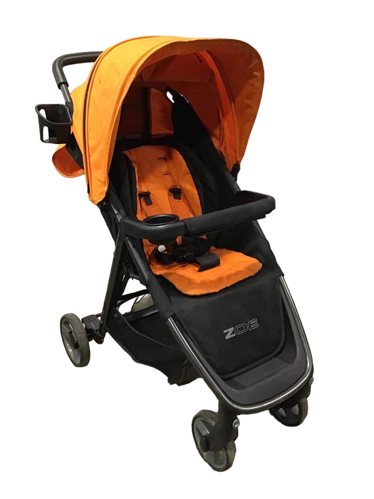 used Zoe XLT1 Stroller, 2016 Orange