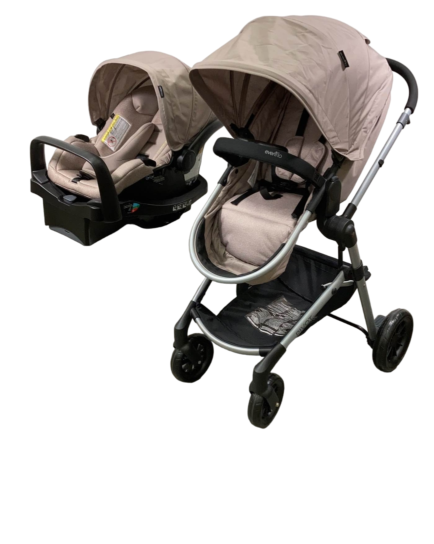 Evenflo Pivot Modular Travel System Stroller, Sandstone, 2021