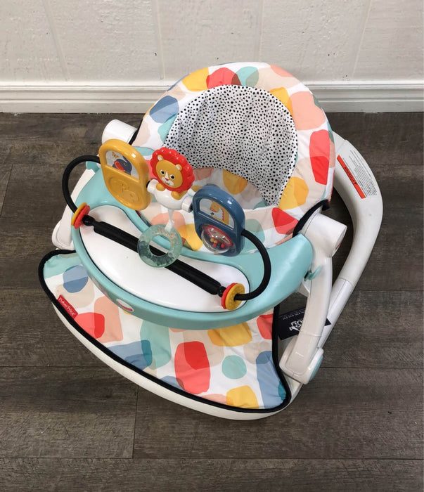 used Fisher Price Premium Sit-Me-Up Floor Seat with Toy Tray