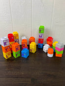 used Fisher Price Little People Stack ‘n Learn Alphabet Blocks