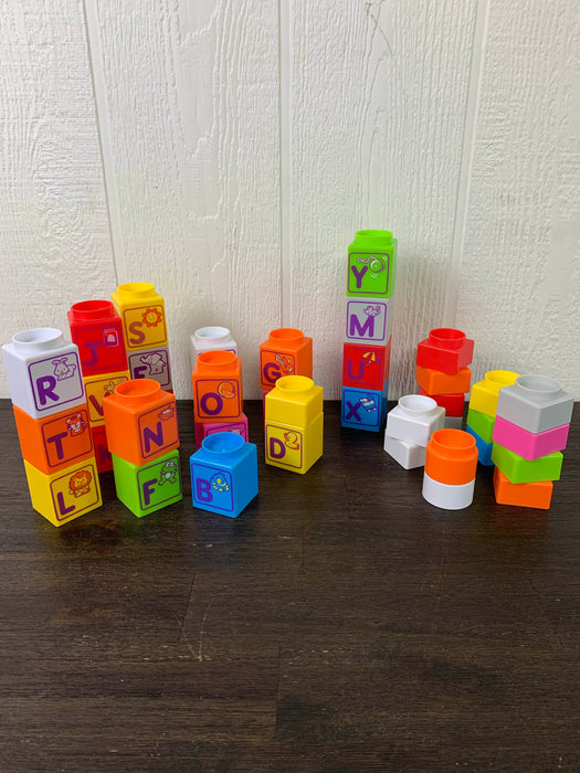 used Fisher Price Little People Stack ‘n Learn Alphabet Blocks