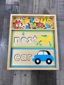 used Melissa & Doug See & Spell Wooden Educational Board