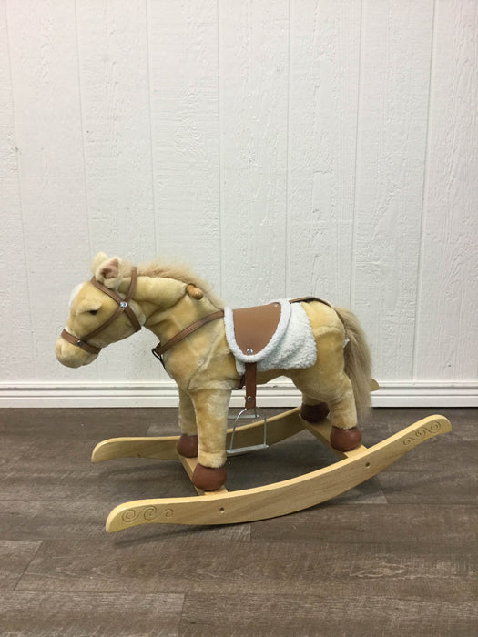 used Chrisha Playful Plush Rocking Horse