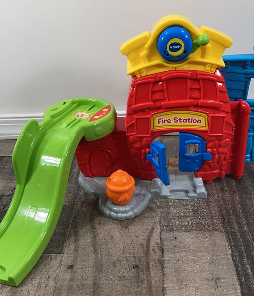 secondhand VTech Go! Go! Smart Wheels Mickey Mouse Silly Slides Fire Station