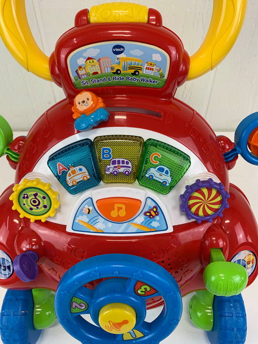 secondhand VTech Sit, Stand, And Ride Baby Walker