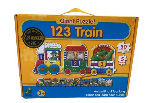 used The Learning Journey Giant Puzzle, 123 Train