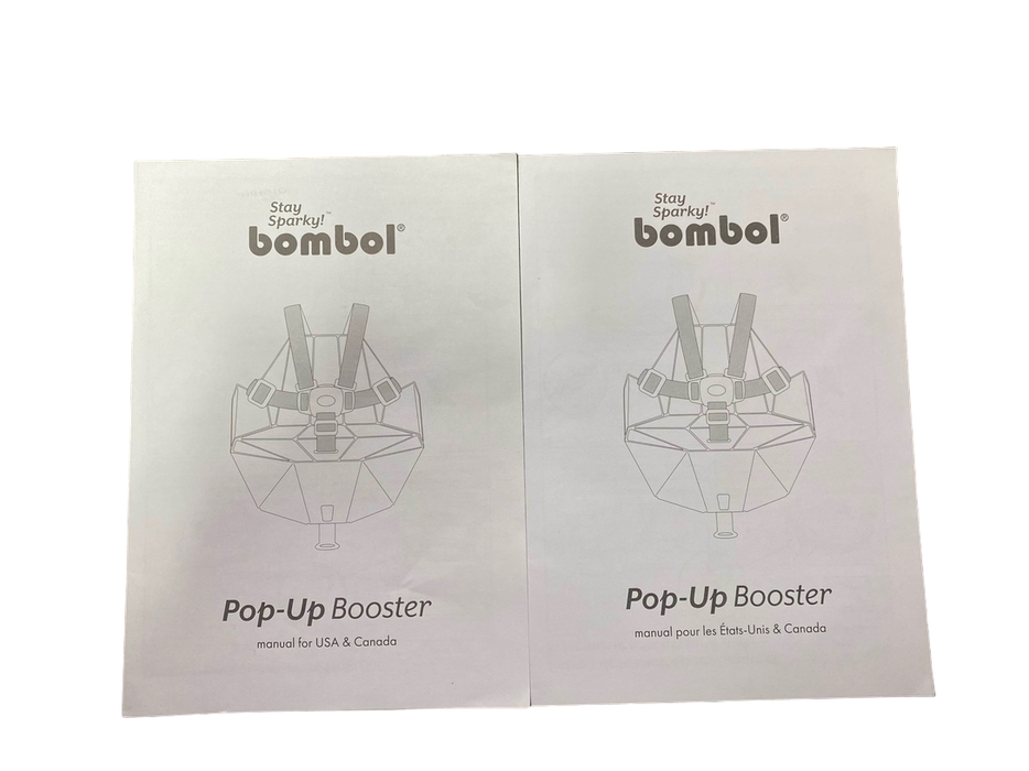 secondhand Bombol Pop-Up Booster, Pebble Grey