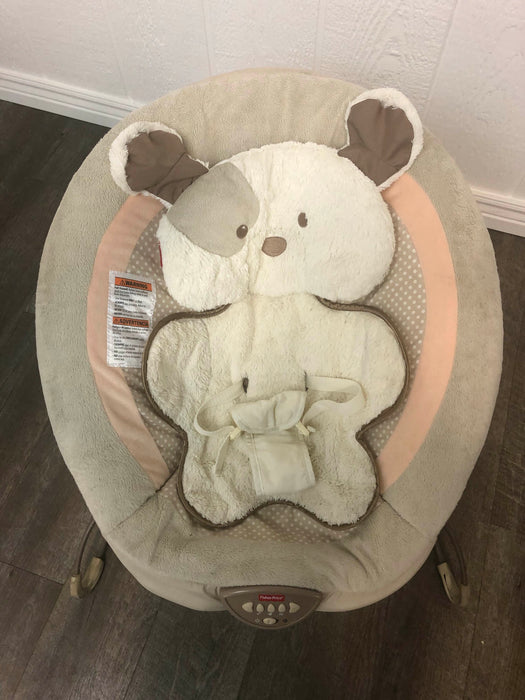 secondhand Fisher Price Deluxe Bouncer, My Little Snugapuppy