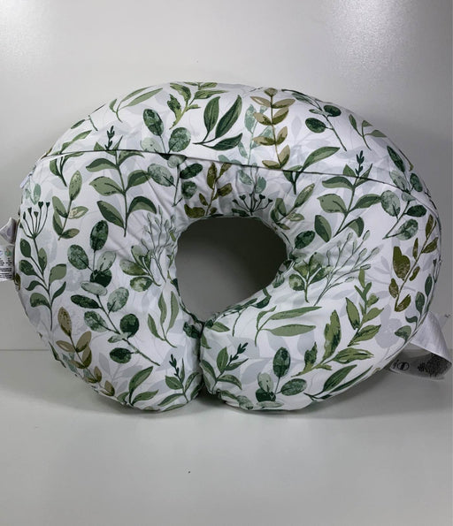 secondhand Boppy Nursing and Infant Support Luxe Pillow, Olive Leaves