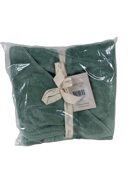 used Natemia Organic Hooded Baby Towel, Sage