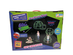 secondhand Power Your Fun Fun Forts Glow Fort Building Kit, 81 Pieces