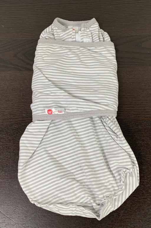 used embé Original Starter Swaddle, Grey Stripe