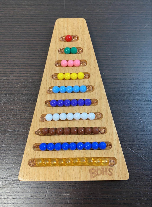 used BOHS Montessori Bead Stair with Holder