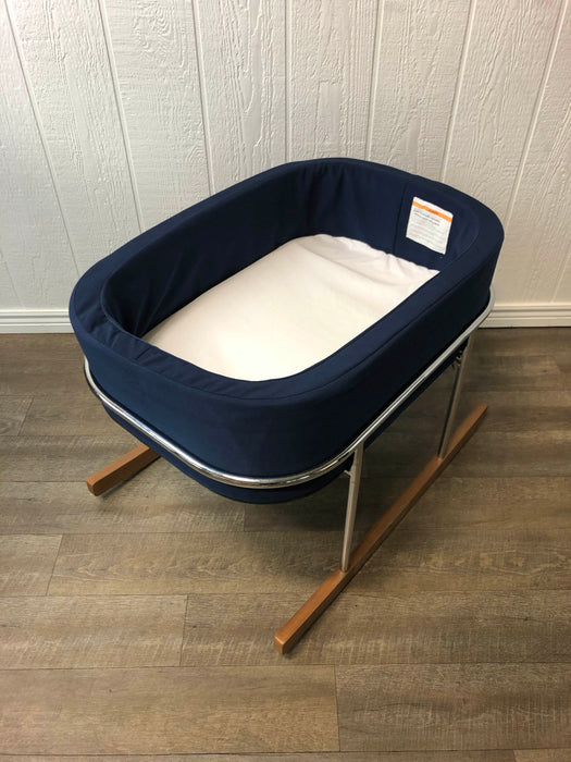 used Wonderfold Baby Bassinet Cradle, Navy