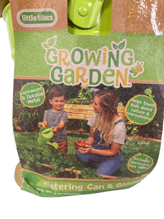 used Little Tikes Growing Garden Watering Can & Gloves