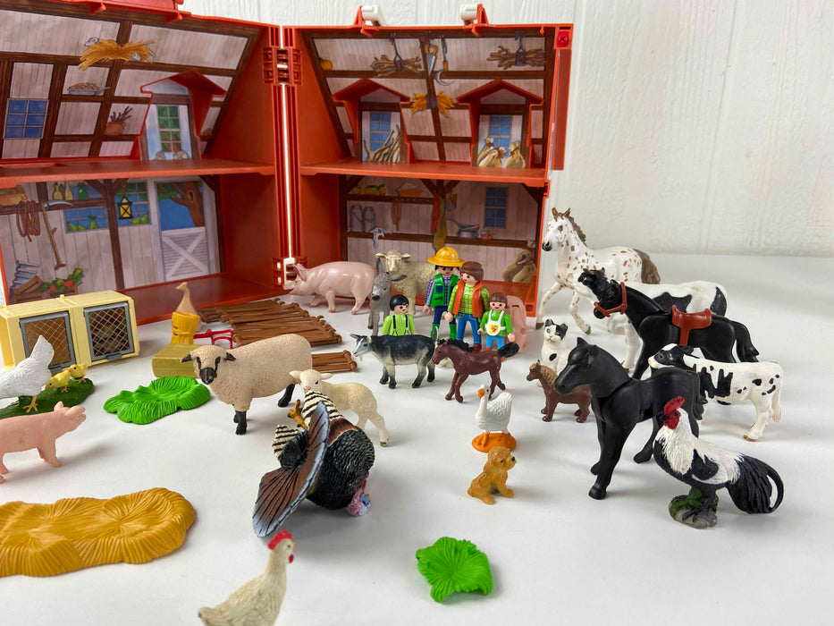 used Playmobil My Take Along Farm Set