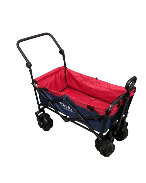 used Wonderfold S2 Push and Pull Folding Wagon, Navy/Red, S Series